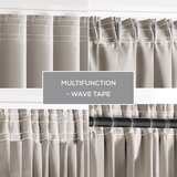 Restilo zasłona BLACKOUT kolor jasny beżowy szarfa upinająca styl klasyczny taśma materiał blackout 200x300 | shoptok.hr