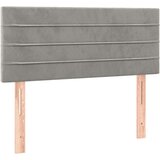  Posteljno vzglavje svetlo sivo 90x5x78/88 cm žamet, (20736568) | Shoptok.si