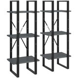 vidaXL Visoka omara siva 40x30x210 cm trdna borovina | Shoptok.si