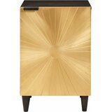  Kupaonski ormar Crna i zlatna 38 x 33 x 58 cm Čvrsto drvo manga | shoptok.hr