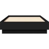 vidaXL Okvir za krevet crni 90 x 190 cm od konstruiranog drva | shoptok.hr