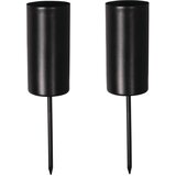 RAYHER Svečnik za visoke sveče 2,3 cm, višina 5 cm, črn set 2, (22005941) Cene