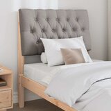  Tapecirani uzglavlje Sivo-smeđa 75 cm Čvrsto borovo drvo | shoptok.hr