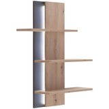 Livetastic STENSKI REGAL 95/118/25 cm barve hrasta Cene