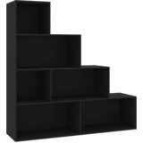Furnova Knjižna omara/pregrada črna 155x24x160 cm iverna plošča, (21951158) | Shoptok.si