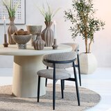 Light & Living Smeđe-siva podstavljena blagovaonska stolica Eniola – | shoptok.hr