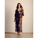 Reserved Maxi haljina za plažu - tamnosmeđe | shoptok.hr