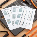  Prijenosni trenažni set s vodičem za vježbe i muškim sportskim sauna prslukom L InnovaGoods | shoptok.hr