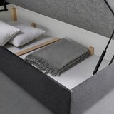 Bessagi Home Postelja Boxspring Maja, Siva, Z Nadvložkom, 180x200 | Shoptok.si