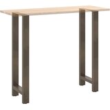  Noge za barski stol Prirodni čelik 2 kom 50 x (110-111) cm Čelik | shoptok.hr