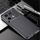 Techsuit CarbonFiber ovitek za Xiaomi Redmi Note 13 Pro 5G / Poco X6 – črn | Shoptok.si