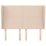  Uzglavlje s ušima boja cappuccina 147x23x118/128cm umjetna koža | shoptok.hr