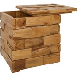  Stolica za Skladištenje Smeđa 40 x 40 x 45 cm Čvrsto teak drvo | shoptok.hr