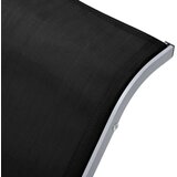  Ležalnik 2 kosa z mizico aluminij črne barve | Shoptok.si