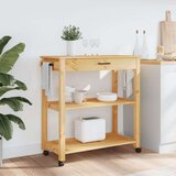 vidaXL Kuhinjska kolica MONZA 84 x 40 x 90 cm od masivne borovine | shoptok.hr