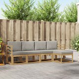  Set vanjskih sofa 5 pcs Bijela i svjetlosiva | Eponuda.ba