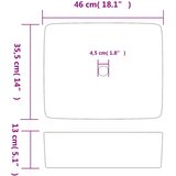 Nadgradni umivaonik sivo-plavi 46 x 35,5 x 13 cm keramički | shoptok.hr