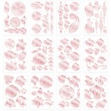 INF Začasne tetovaže, nalepke za tetovaže iz kovinske kane (komplet 12) PinkGold, (21745488) | Shoptok.si