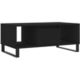  The Living Store Klubska mizica črna 90x50x36,5 cm inženirski les - Klubska Mizica, (21445000) | Shoptok.si