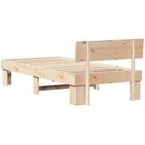  Krevetna konstrukcija Prirodna 100 x 200 cm Čvrsto borovo drvo | shoptok.hr