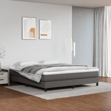  Madrac s džepičastim oprugama srednje tvrdoće sivi 160x200x20 cm umjetne kože Cijene