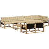  Set vanjskih sofa 9 kom. Bijela i bež | shoptok.hr