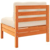  8-dijelni set vrtnih sofa s jastucima voštano smeđi od borovine | shoptok.hr