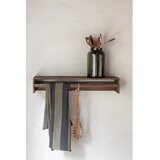 Mette Ditmer Denmark Rjav stenski obešalnik iz masivnega hrasta s polico 60 cm Showcase – | Shoptok.si