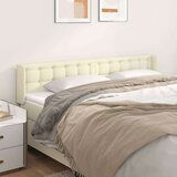  Vzglavje z ušesi krem 203x16x78/88 cm umetno usnje, (20736631) | Shoptok.si
