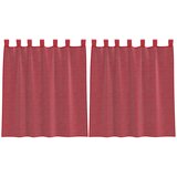 Voile zavjese s petljama 2 kom. vinsko crvene 140x140 cm | Shoptok.si