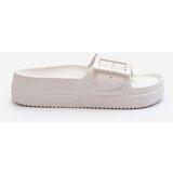 Big Star Women's Big Star Foam Platform Slippers with Buckle White | shoptok.hr