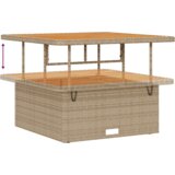vidaXL 11-dijelni vrtni sofa set s jastučićima bež poli ratan akacija, 2-sjedalna vrtna sofa s pohranom i jastučićima bež poli ratan, 3-dijelni vrtni set za objedovanje s jastučićima bež poli ratan akacija | shoptok.hr