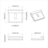  Držač za ogledalo 340 pcs Nikla 35 x 30 x 8 3 mm Čelik | shoptok.hr