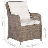  Jedilna garnitura 5-delna rjava | Shoptok.si