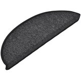  Prostirke za stepenice 15 kom 56x17x3 cm antracit poluokrugle | shoptok.hr
