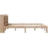  Okvir kreveta s uzglavljem 100 x 200 cm od masivne borovine | shoptok.hr