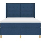 Box Postelja z vzmetnico z vzmetnico Modra 140 x 200 cm blago, (5000142057) | Shoptok.si