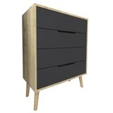Hanah home komoda flora sapphire oak anthracite | Eponuda.com