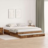  Krevet s prostorom za pohranu od starog drva 200x200 cm | shoptok.hr