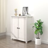 Maison Chic Komoda - Predalnik bela 70x35x80 cm trdna borovina, (21716195) | Shoptok.si