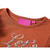  Dječja majica s dugim rukavima boja konjaka 128 | shoptok.hr