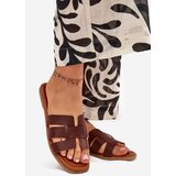 Boto Women's Flat Sandals Dark Brown Mirona | ePonuda.com