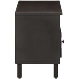 TV ormarić crni 100 x 33 x 46 cm od masivnog drva manga | shoptok.hr