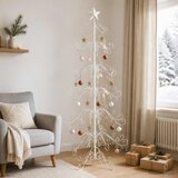  Metalna božićna jelka KUOPIO 180 cm Čelik Bijela | shoptok.hr