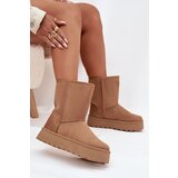 Boto Women's Insulated Snow Boots with Fur Camel Abrams | shoptok.hr