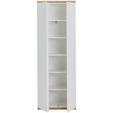 XORA garderobna omara bela, hrast artisan | Shoptok.si