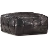 vidaXL Tabure crni 60 x 60 x 30 cm od prave kozje kože Cijene