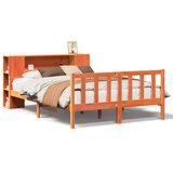 vidaXL Krevet s regalom za knjige bez madraca 160x200 cm masivno drvo | shoptok.hr
