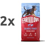 Carnilove Dog Active Adult Mini, briketi - losos in puran 2 x 12 kg | Shoptok.si