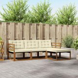  Set vanjskih sofa 4 kom. Prirodna i krem | Eponuda.com